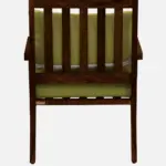 wilton Sheesham Wood Arm Chair In Green & Rustic Teak Finish Set Of 2 - Image 7