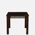 Sistel Sheesham Wood 4 Seater Dining Set In Scratch Resistant Provincial Teak Finish With Marble Top - Image 3