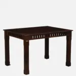 Sistel Sheesham Wood 4 Seater Dining Set In Scratch Resistant Provincial Teak Finish With Marble Top - Image 11