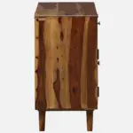 Arnav Sheesham Wood Utility Cabinet With Shelves In Walnut Finish - Image 11