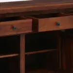 Devansh Sheesham Wood Cabinet With Double Door Storage - Image 3