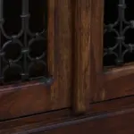 Solid Wood Crockery Cabinet with Glass Doors - Image 4