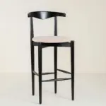 Axton Solid Wood Bar Chairs in Honey Finish (Set of 2) - Image 3
