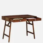 Sheesham Wood Writing Table In Scratch Resistant Provincial Teak Finish - Image 5